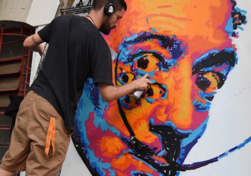 Murais_Mural criado durante o evento 'Fun Arte'_Rio de Janeiro_2022. Foto equipe 'Fun Arte'