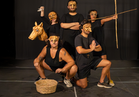 Teatro Glauce Rocha recebe o espetáculo com máscaras e bonecos, "Procurando Araribóia"