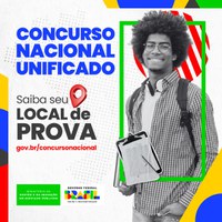 A partir de hoje, candidatos do Concurso Nacional podem conferir local de prova