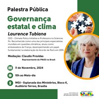 Gestão recebe Laurence Tubiana, referência mundial em política climática, para palestra sobre governança e clima