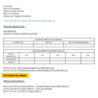 Resultados das provas do Concurso Público Nacional serão disponibilizados na próxima terça-feira (8/10)