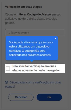 41513e5f-5f35-47d3-b832-ff8ebb467247 Novo modelo de verificação em duas etapas facilita acesso ao GOV.BR