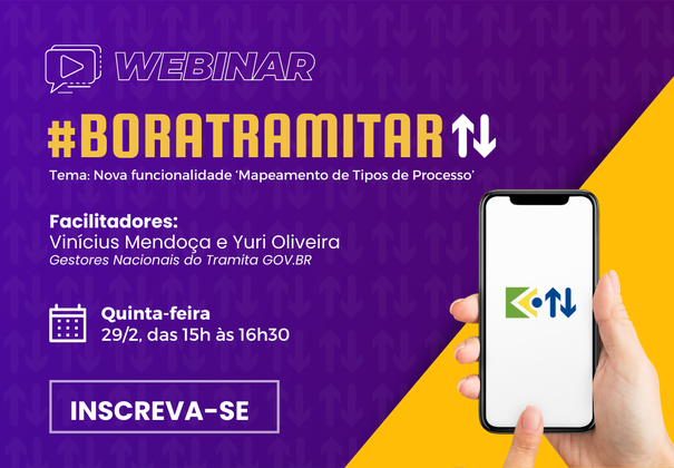 Clique aqui e inscreva-se no Webinar #Boratramitar