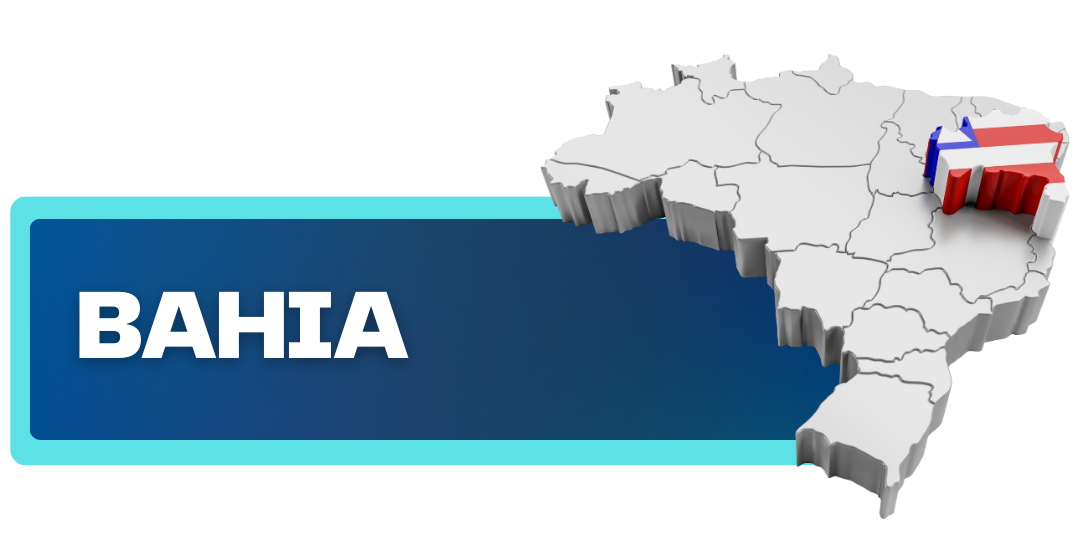 banner com mapa do Bahia e link para página com canal de atendimento aos municípios