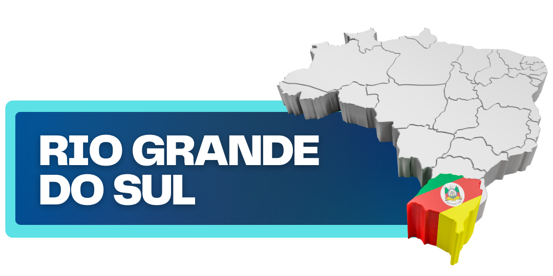 banner com mapa do Rio Grande do Sul e link para página com canal de atendimento aos municípios