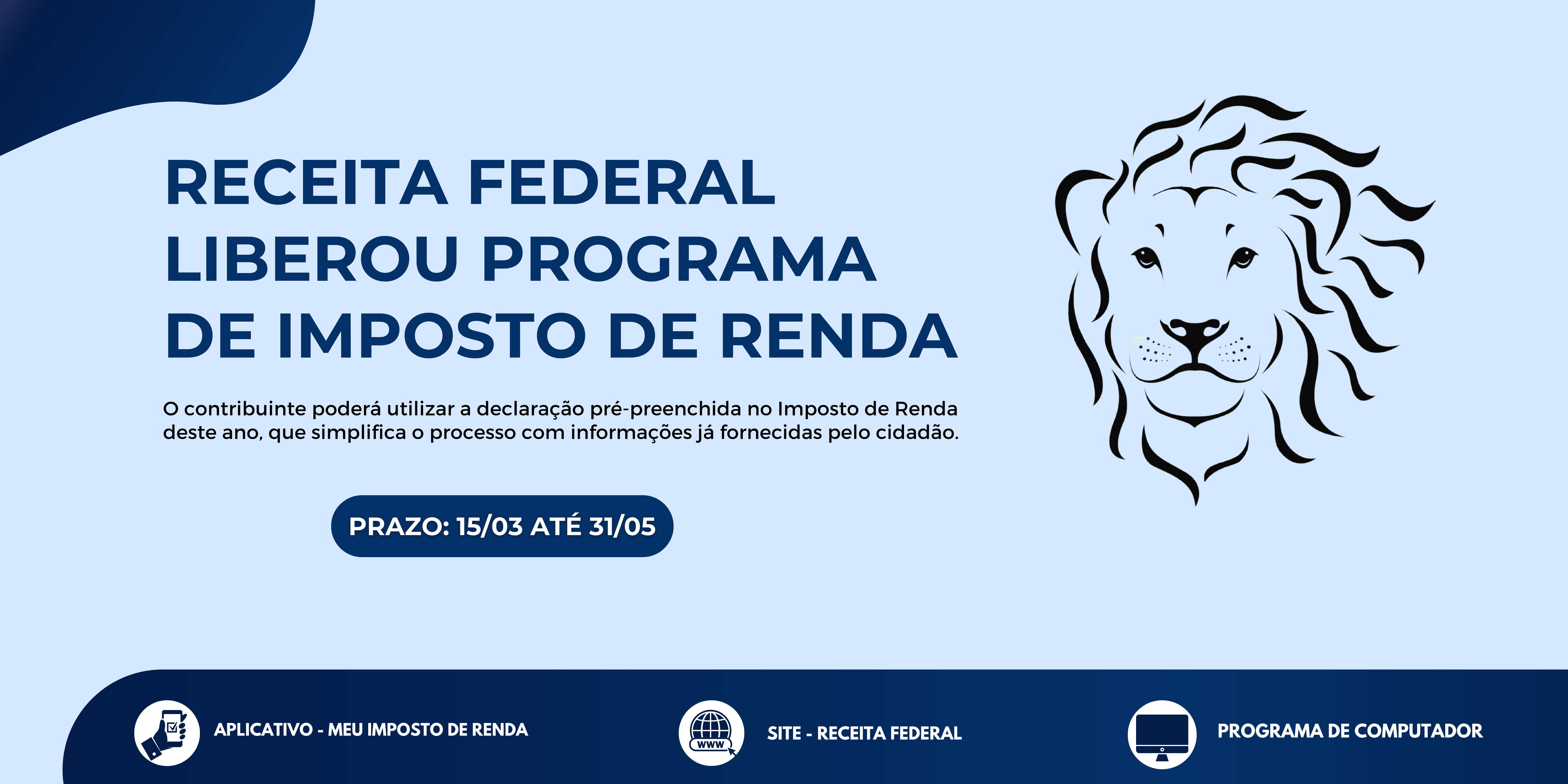 Receita Federal libera Imposto de Renda