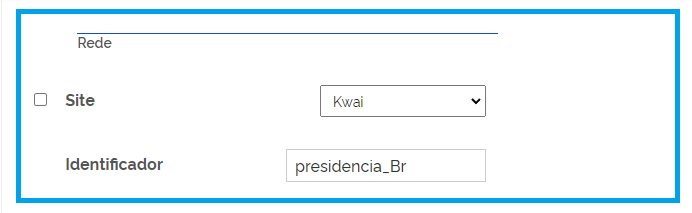 Tela de cadastro da Rede Social Kwai