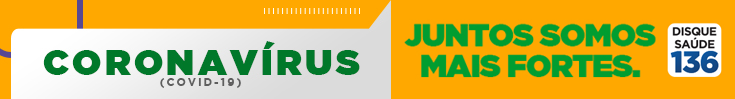 banner laranja com as informaçãoes - Coronavírus (covid 19) Juntos somos mais fortes. Disque Saúde 136.