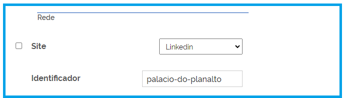 Tela de cadastro da Rede Social Linkedin