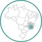 Imagem ilustrativa do mapa do Brasil com o estado de Minas Gerais marcado