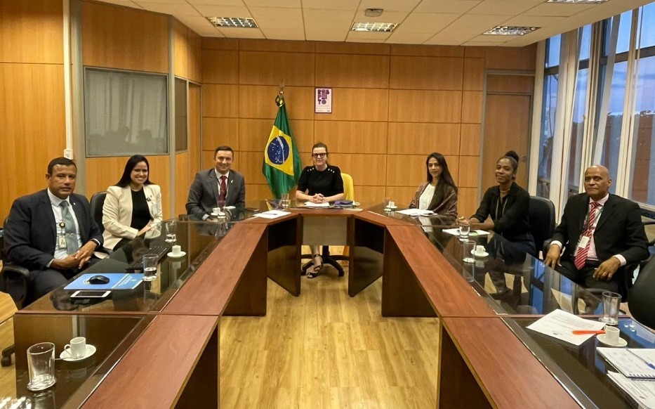 Visita de orientação técnica da Coordenação-Geral do Núcleo de Segurança e Credenciamento ao Ministério das Mulheres para realização de palestra sobre Credenciamento de Segurança para o Tratamento de Informação Classificada.