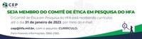 RENOVAÇÃO DE MEMBROS DO CEP/HFA