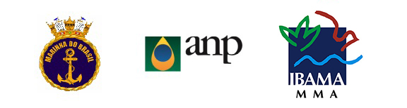 Logos: Marinha, ANP e Ibama