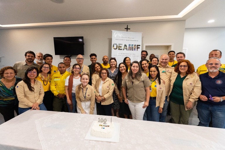 celebração a 100ª Oficina de Educação Ambiental no Manejo Integrado do Fogo