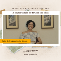 A importância do IBC na sua vida: depoimento de Talita de Araújo da Rocha Glicério