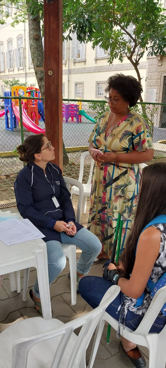 Ação de Saúde - visita da chefe de gabinete Carla Alves - programação 169 anos