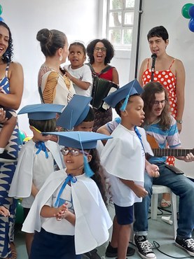 Formatura da Educação Infantil - atividade de música - 2024