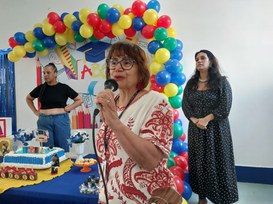 Formatura da Educação Infantil - mesa do bolo - 2024