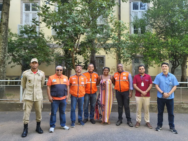 Visita do Corpo de Bombeiros e da Defesa Civil