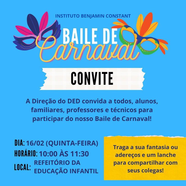 Cartaz do Baile de Carnaval - 2023