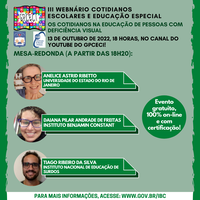 Grupo de pesquisa do IBC convida para webnário sobre educação especial