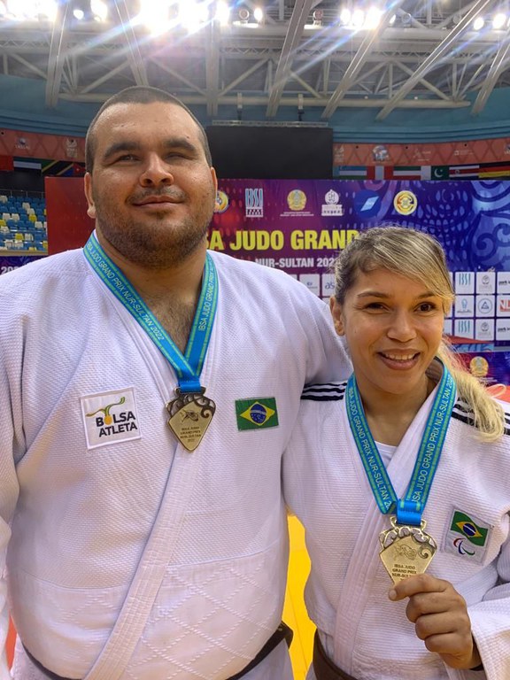 Wilians e Brenda no Grand Prix de Judô do Cazaquistão 2022