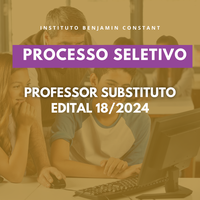 Professor substituto: inscrições abertas até dia 22 de setembro