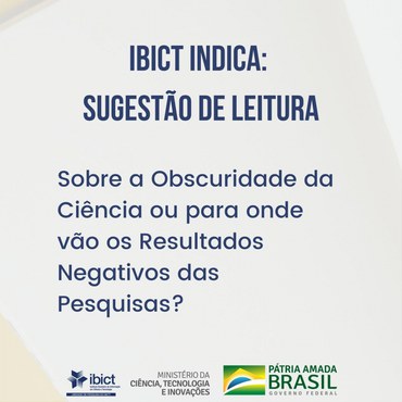 artigo Sobre a obscuridade da ciência ou