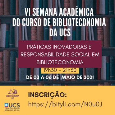 Cecilia Leite participa da Semana Acadêmica do Curso de Biblioteconomia da UCS