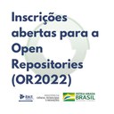 Inscrições abertas para a Open Repositories (OR2022)