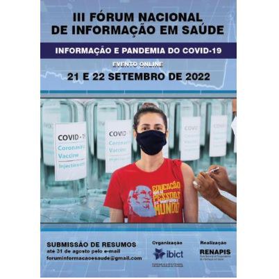 III Fórum Nacional de Informação em Saúde acontecerá em setembro