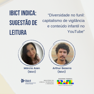 Já está disponível, como sugestão de leitura, o artigo: Diversidade no funil: capitalismo de vigilância e conteúdo infantil.