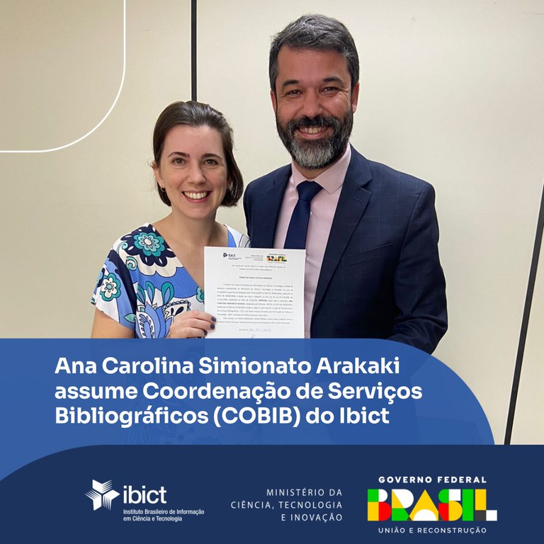 Ana Carolina Simionato Arakaki assume Coordenação de Serviços Bibliográficos (COBIB) do Ibict