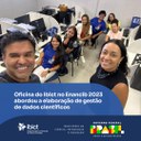 IMG-  Oficina do Ibict no Enancib 2023 abordou a elaboração de gestão de dados científicos