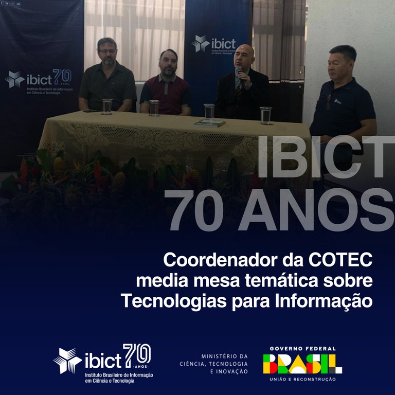 Coordenador da COTEC media mesa temática sobre Tecnologias para Informação