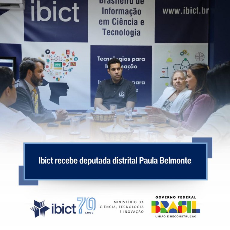 Ibict recebe deputada distrital Paula Belmonte