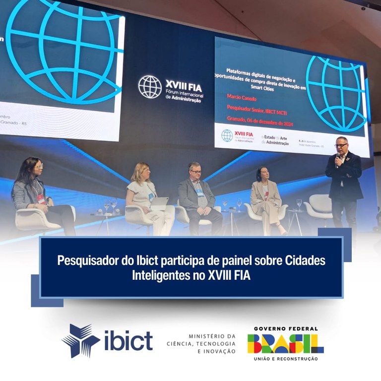 IMG - Pesquisador do Ibict participa de painel sobre Cidades Inteligentes no XVIII FIA