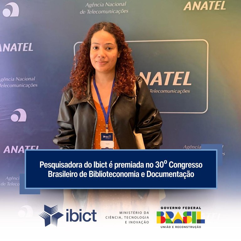 Pesquisadora do Ibict é premiada no 30º Congresso Brasileiro de Biblioteconomia e Documentação