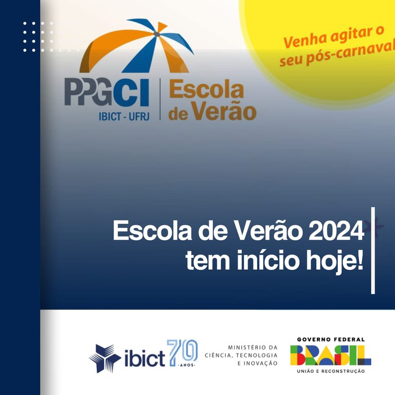 Escola de Verão 2024 tem início hoje!