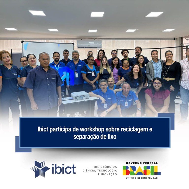 Ibict participa de workshop sobre reciclagem e separação de lixo