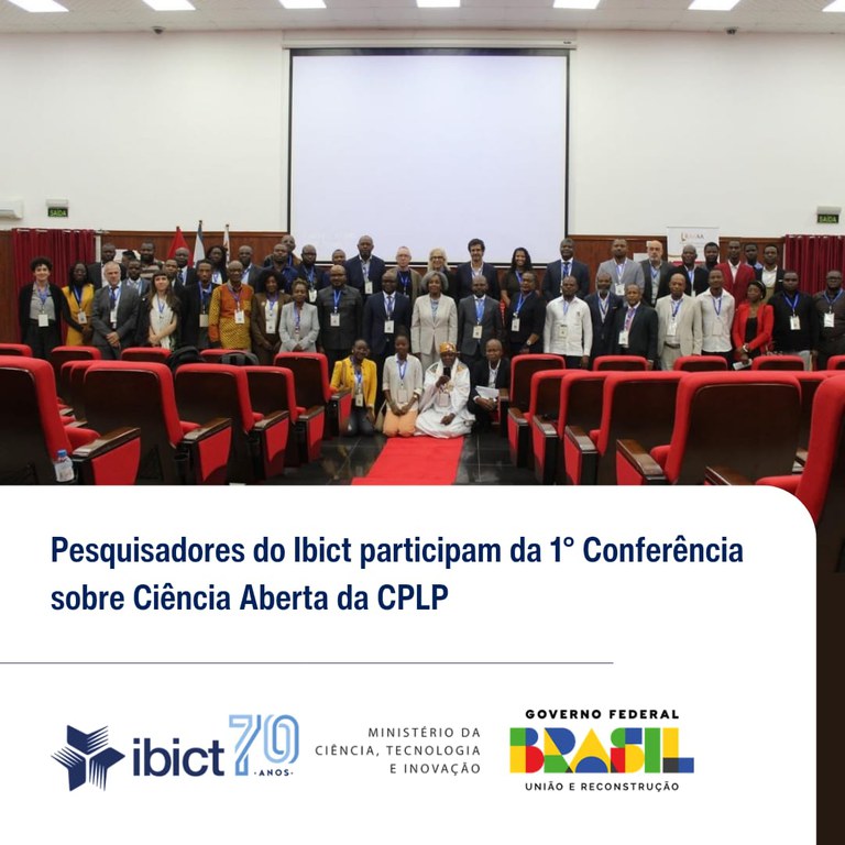 IMG - Pesquisadores do Ibict participam da 1ª conferência sobre ciência aberta da CPLP