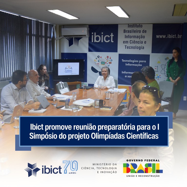 Ibict promove reunião preparatória para o I Simpósio do projeto Olimpíadas Científicas