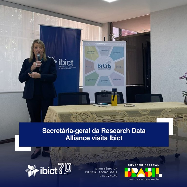 IMG - Secretária-geral da Research Data Alliance visita Ibict
