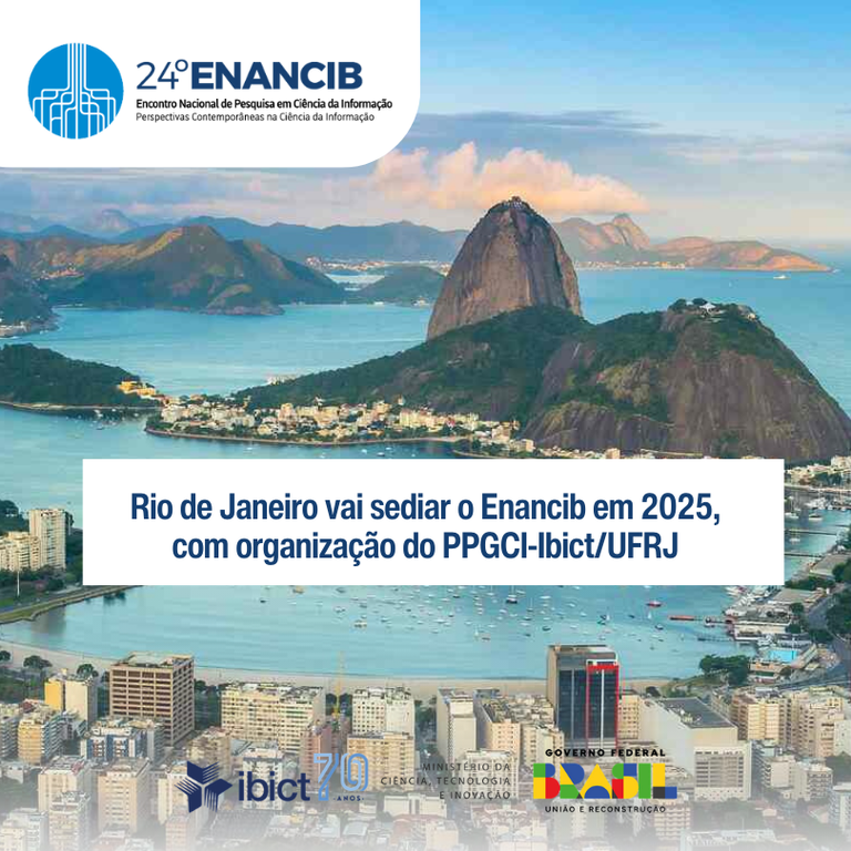 Rio de Janeiro vai sediar o Enancib em 2025, com organização do PPGCI-Ibict/UFRJ