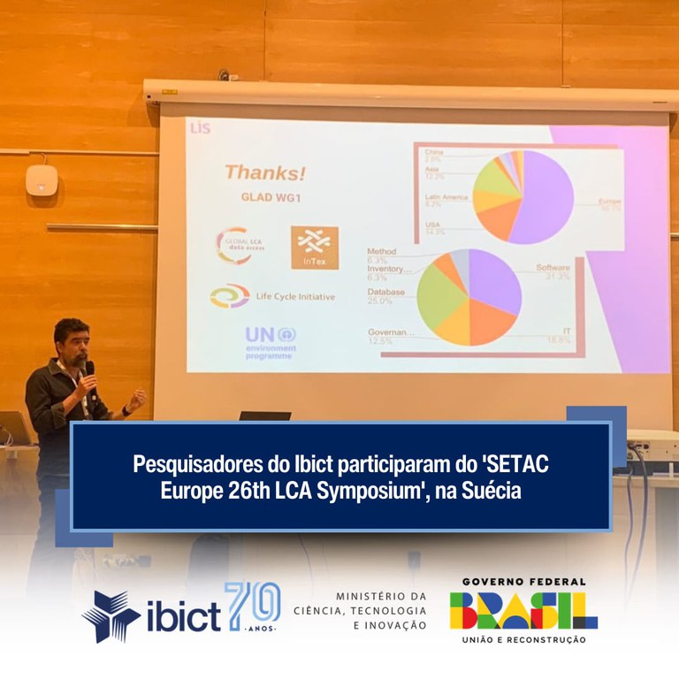 Pesquisadores do Ibict participaram do 'SETAC Europe 26th LCA Symposium', na Suécia