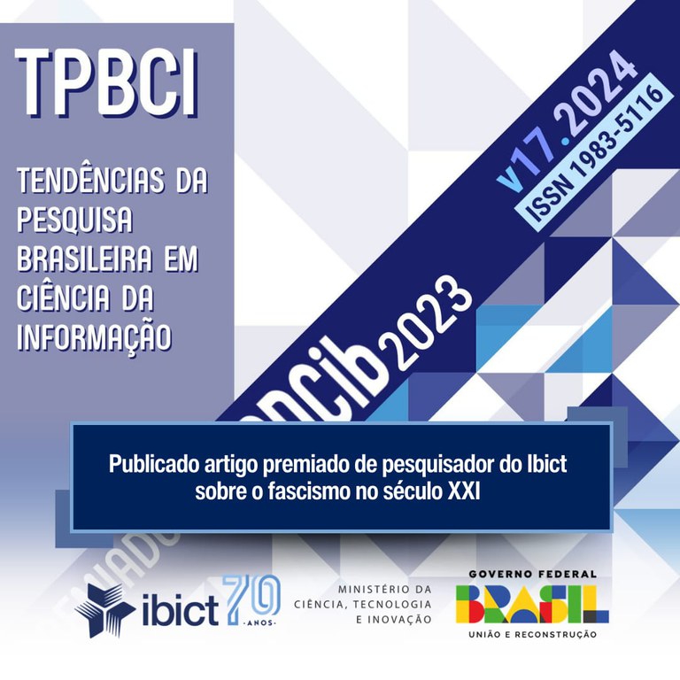 IMG -  Publicado artigo premiado de pesquisador do Ibict sobre o fascismo no século XXI