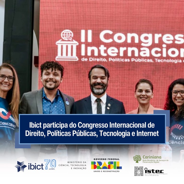 IMG-  Ibict participa do Congresso Internacional de Direito, Políticas Públicas, Tecnologia e Internet