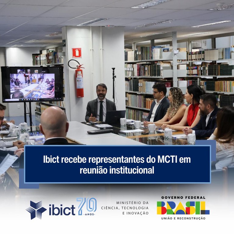 Ibict recebe representantes do MCTI em reunião institucional