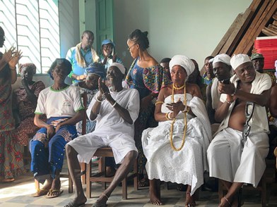 Comunidades ribeirinhas em Grand-Popo, Golfo do Benim, África (2024).