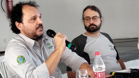 Analistas ambientais do ICMBio, Antônio Almeida e Frederico Martins.